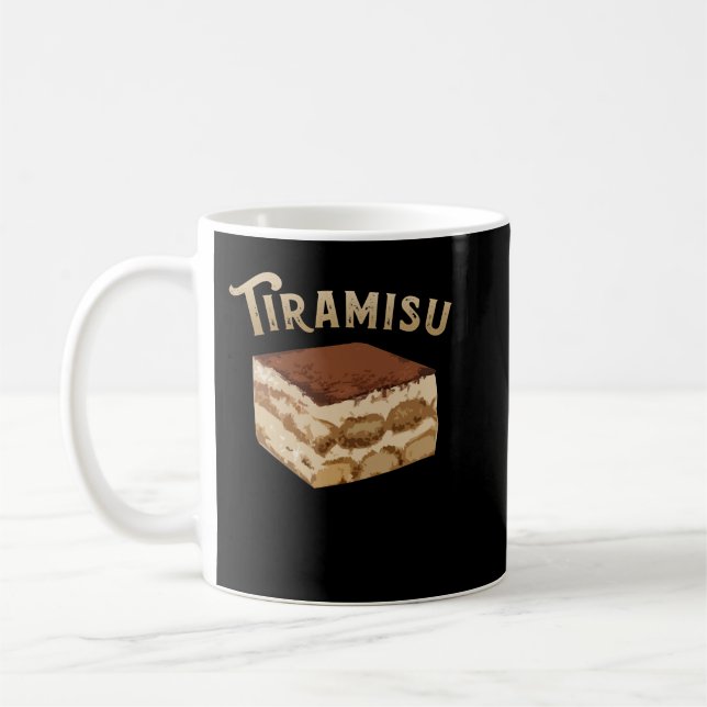 Tiramisu Premium T Shirt Kaffemugg (Vänster)