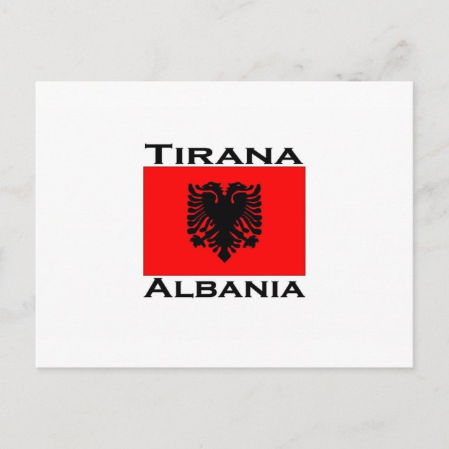 Tirana, Albanien Vykort (Framsida)
