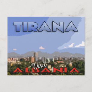 Tirana, besök Albanien Vykort