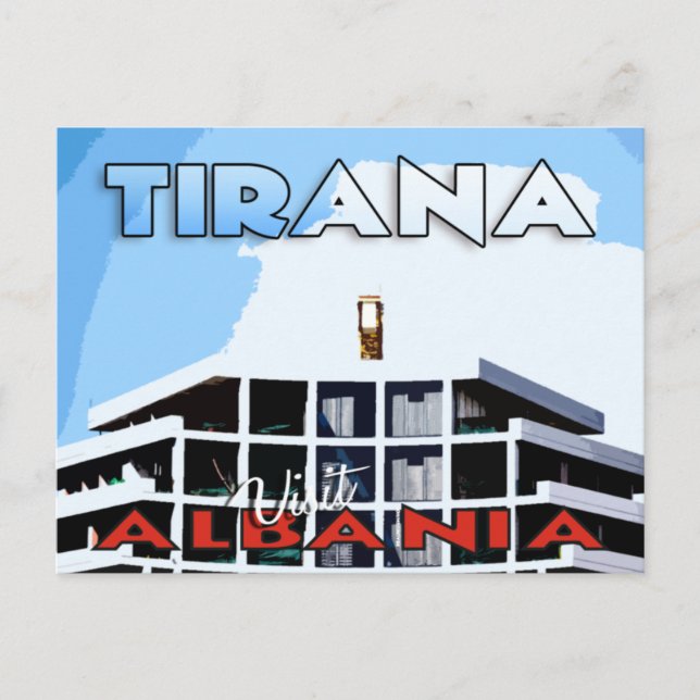 Tirana, besök Albaniens vykort (Framsida)
