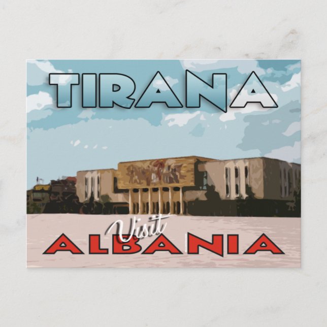 Tirana, besök Albaniens vykort (Framsida)