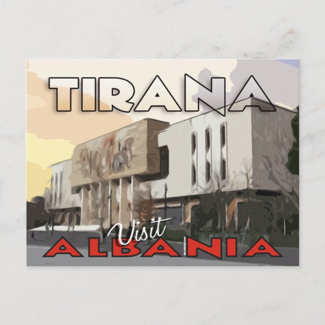 Tirana, besök Albaniens vykort (Framsida)