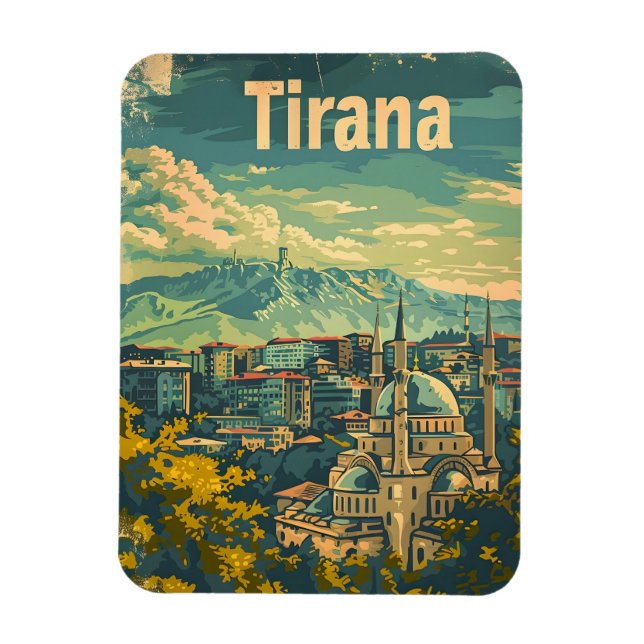 Tirana Vintage Magnet (Vertikal)