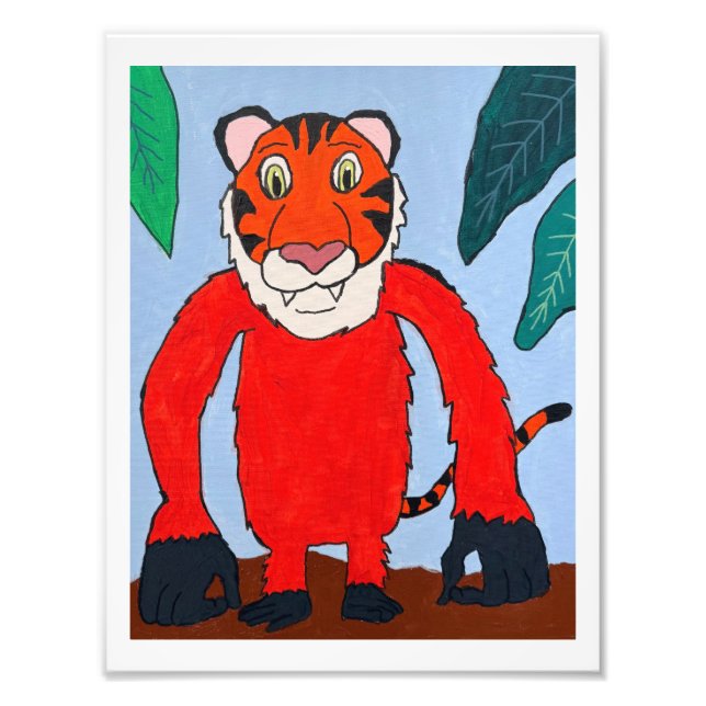 Tirangutantryck  fototryck (Framsidan)