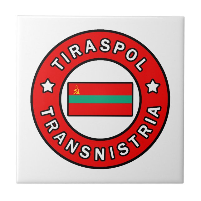 Tiraspol Transnistria Kakelplatta (Framsidan)