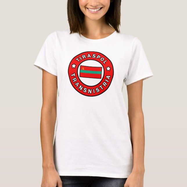 Tiraspol Transnistria T Shirt (Framsida)