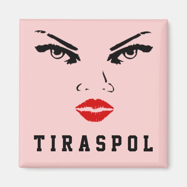 Tiraspol, Transnistrien Woman Magnet (Framsidan)