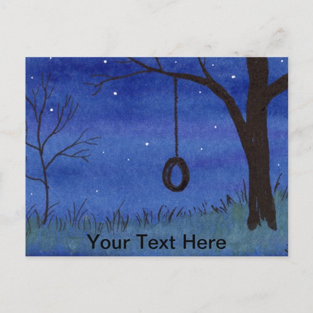 Tire Swing Vykort (Framsida)