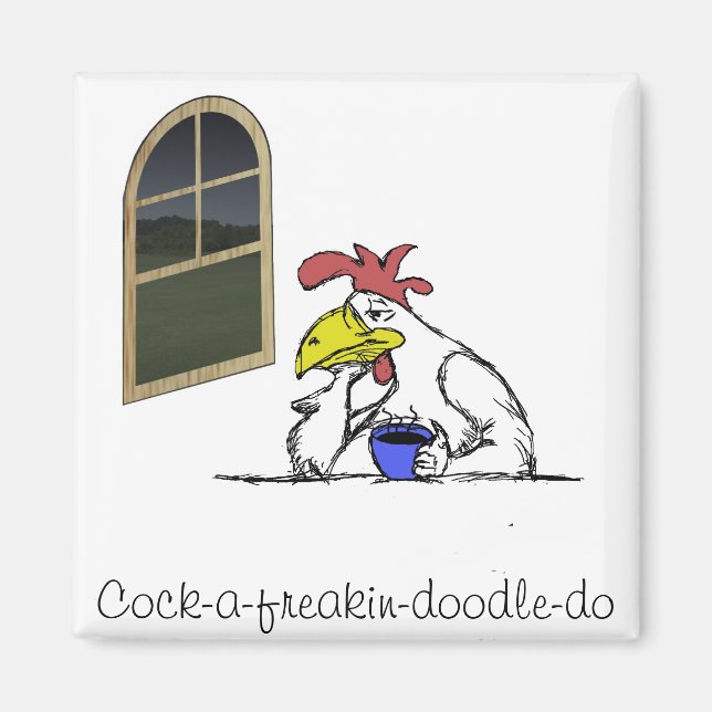 Tired Chicken Magnet (Framsidan)