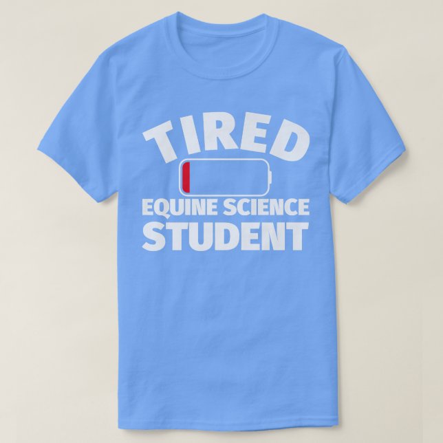 Tired Equine Science student Premium  T Shirt (Design framsida)