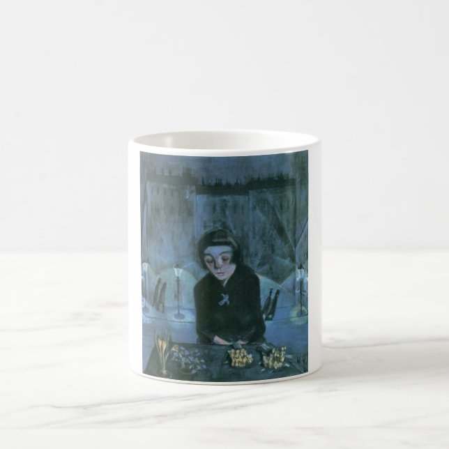 Tired Flower Girl (av Walter Gramatté) Kaffemugg (Center)