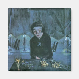 Tired Flower Girl (av Walter Gramatté) Magnet