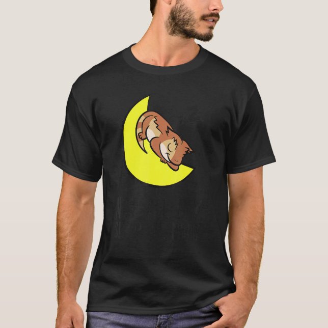 Tired Nap All Day Sleep All Night Cute Crested Gec T Shirt (Framsida)