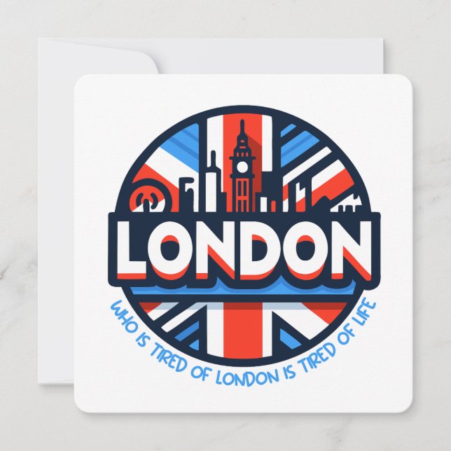 Tired of London Inbjudningar (Framsida)