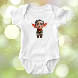 Tired Pappa jul Elf Baby Bodykostym T Shirt