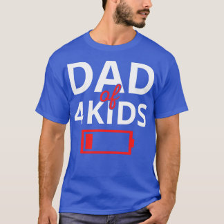 Tired Pappa med 4 barn II T Shirt