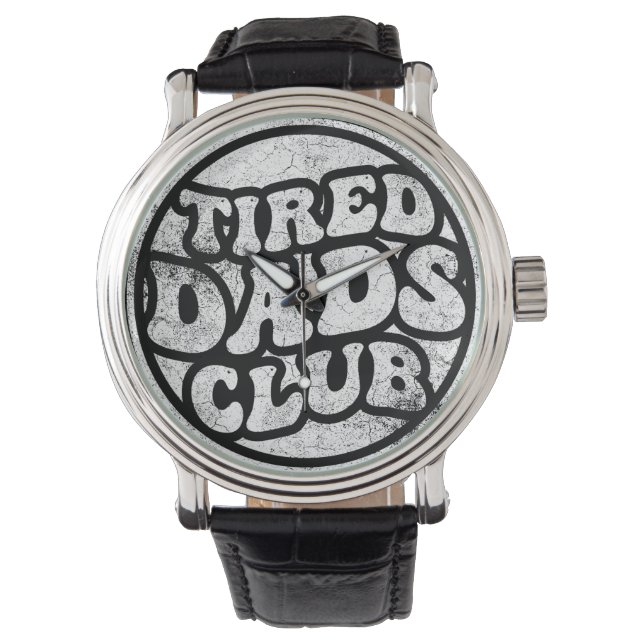 Tired Pappor Klubb Funny Armbandsur (Framsida)