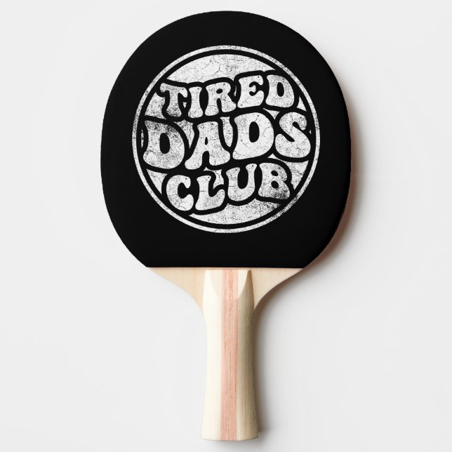 Tired Pappor Klubb Funny Pingisracket (Framsidan)