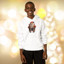 Tired Santa 2 Boy's Hoodie T Shirt