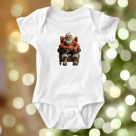 Tired Santa Baby Bodykostym T Shirt