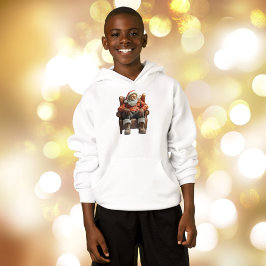 Tired Santa Boy's Hoodie T Shirt