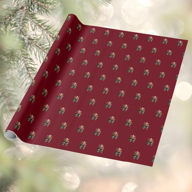 Tired Santa Wrapping Papper Presentpapper (Skapare uppladdad)