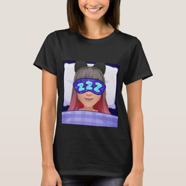 Tired-sömnig Lotus T Shirt (Framsida)