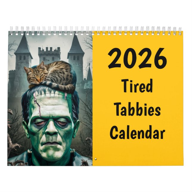  Tired Tabbies Calendar Kalender (Omslag)