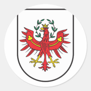 Tirol Wappen, Österrike Runt Klistermärke