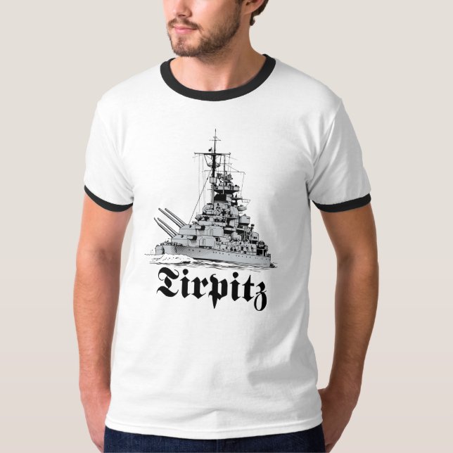 Tirpitz-slagskepp T-shirt (Framsida)