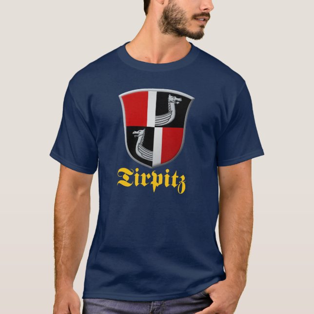 Tirpitz-slagskeppet vapensköld T-shirt (Framsida)