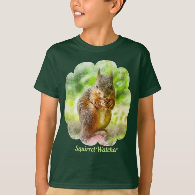 Tirrel Watcher Animal Painting Artwork Kids T Shirt (Framsida)