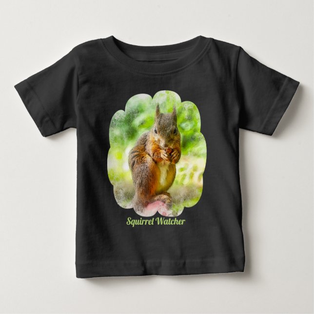 Tirrel Watcher Animal Painting Artwork T Shirt (Framsida)