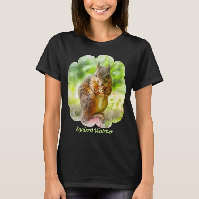 Tirrel Watcher Animal Painting Artwork T Shirt (Framsida)