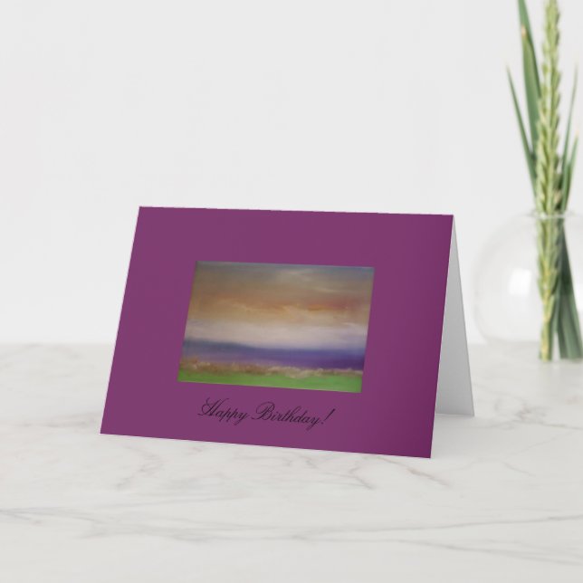Tirrell Beach Scene Birthday Card Kort (Framsida)