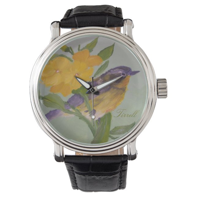 Tirrell Gult Bird Watch Armbandsur (Framsida)