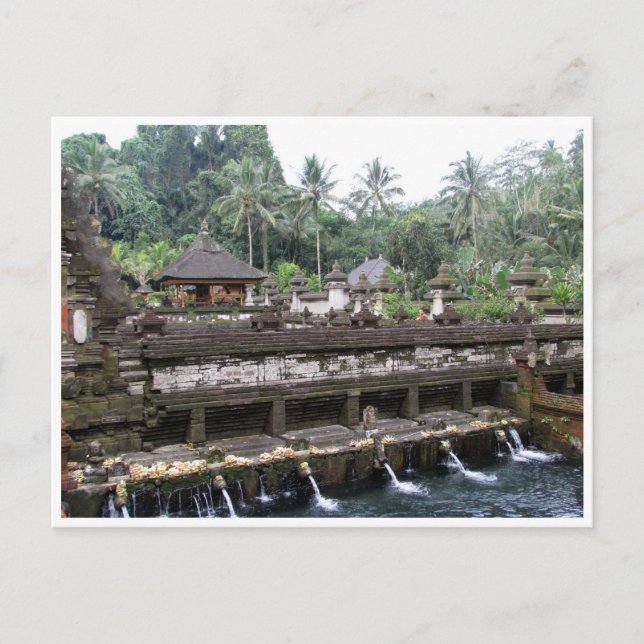 tirta empul temple bali vykort (Framsida)