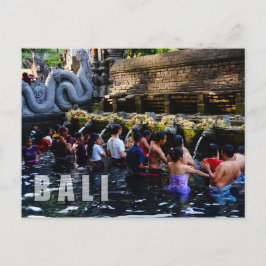 Tirta Empul Temple i Bali, Indonesien Vykort