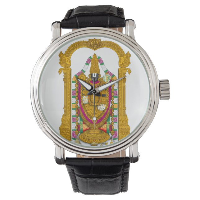 Tirupati Balaji Clock & Home Wall Decor Armbandsur (Framsida)