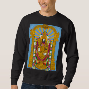 Tirupati Balaji-hoodie för vardaglig & herrkläder Lång Ärmad Tröja