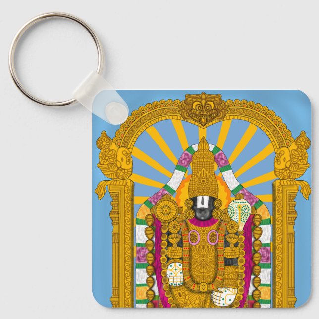 Tirupati Balaji Nyckelring för Dagligt Bruk (Framsida)