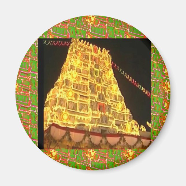 TIRUPATI Hindu Temple : SydIndien Magnet (Framsidan)