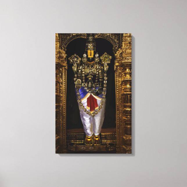 Tirupati Venkateshwara Swamy Canvas Wall Art (Framsida)