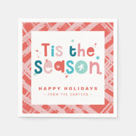 TIS BEHANDLAR SEASON HELGDAG roligt med fetstilt l Pappersservett