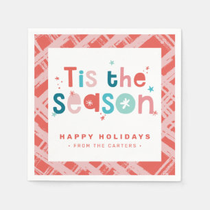 TIS BEHANDLAR SEASON HELGDAG roligt med fetstilt l Pappersservett