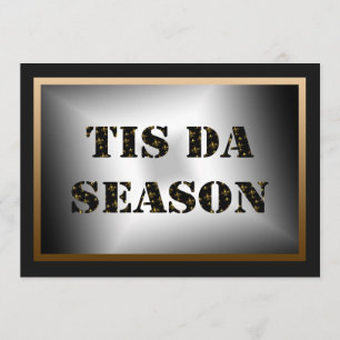 Tis Da kryddar svart Guld Fleur de Lis Festa Inbjudningar