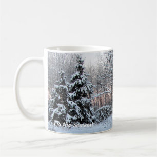 'Tis för solnedgångstuga för säsong den rosa Kaffemugg