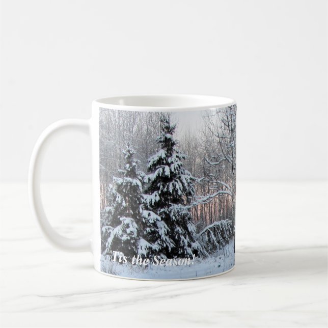 'Tis för solnedgångstuga för säsong den rosa Kaffemugg (Vänster)