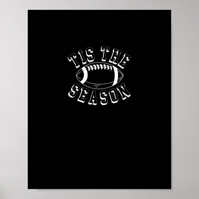 Tis fotboll för säsong hösten poster (Framsidan)