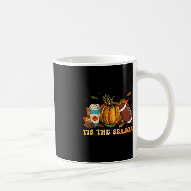 Tis fotbollsmatchen för säsong faller Thanksgiven  Kaffemugg (Höger)
